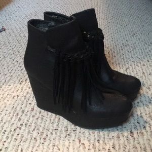 Sbicca wedge booties